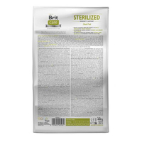 Сухий корм Brit Care CAT by Nutrition Sterilized Immunity Support для стерилізованих котів зі свининою
