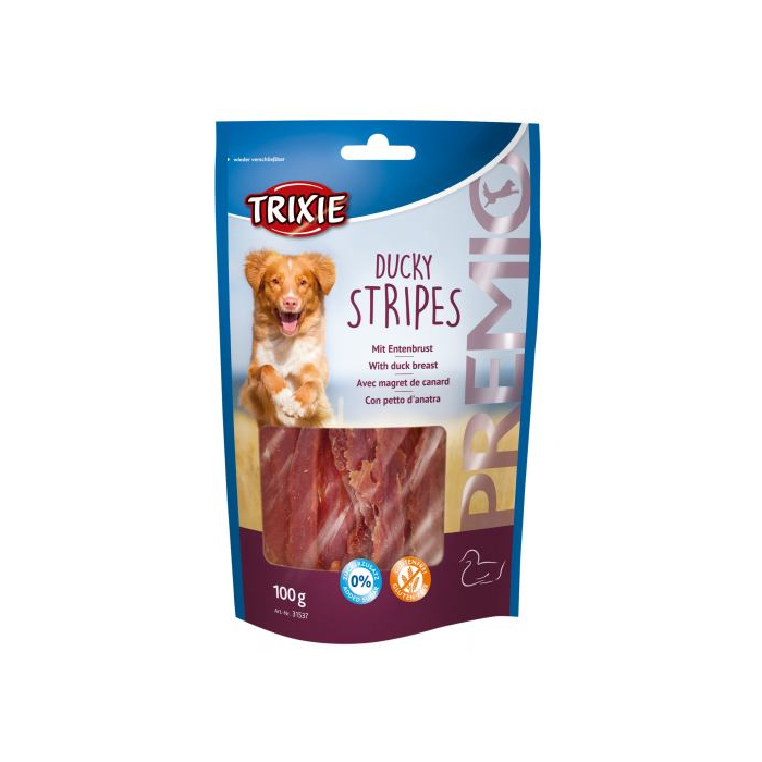 Ласощі Trixie Premio Ducky Stripes для собак качка