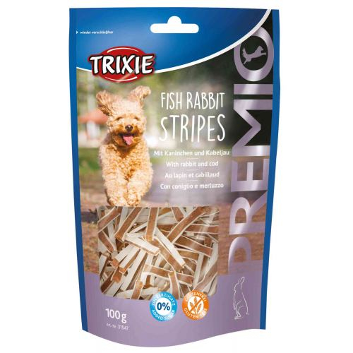 Ласощі Trixie Premio Fish Rabbit Stripes для собак, з рибою та кроликом, 100 г 31547