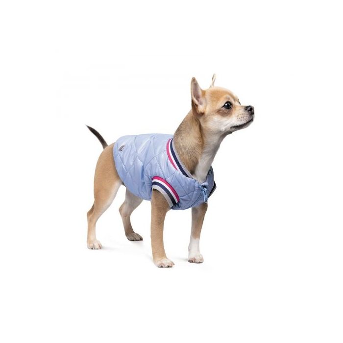 Бомбер Pet Fashion «Spike» для собак, розмір S, блакитний