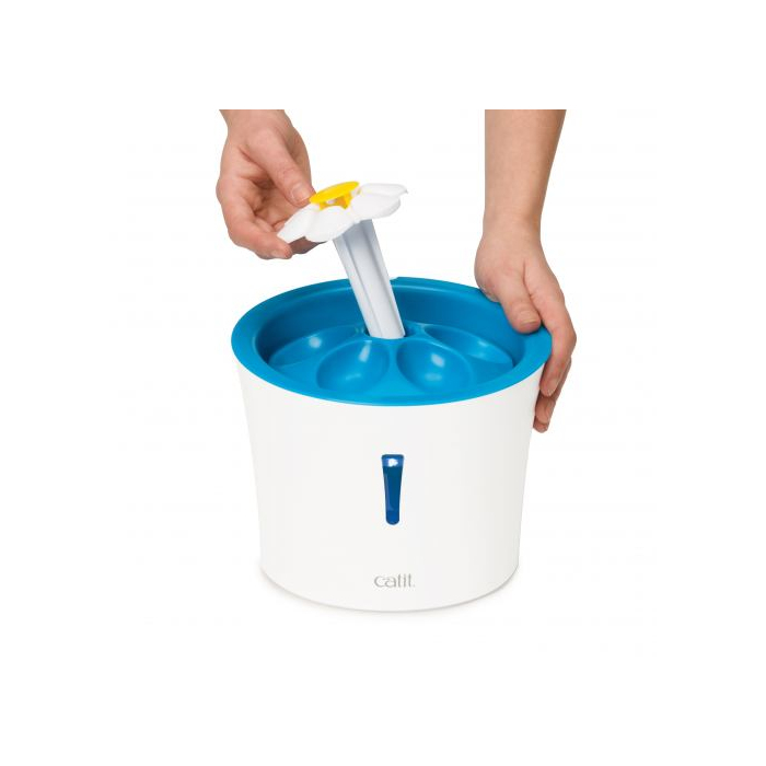 Поїлка-фонтан Catit для котів Квітка з підсвіткою пластик 3л