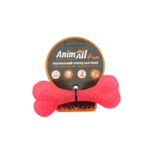 AnimAll Fun іграшка кістка коралова