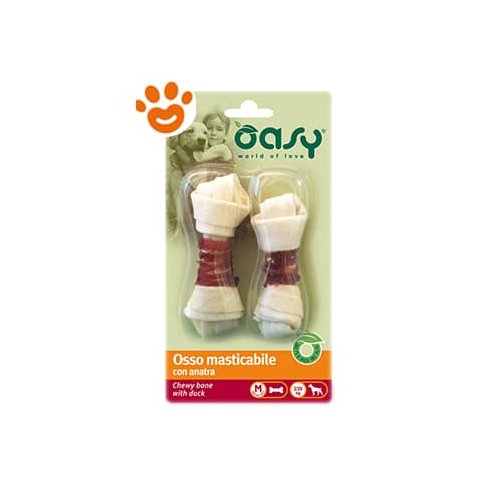 Oasy Snack DOG OSSO ласощі для собак.Жувальні кісточки з качкою (2 шт) 54гр 341026
