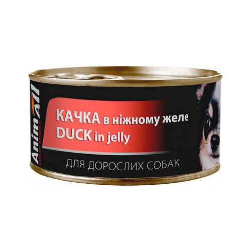 Animall вологий  корм для собак качка в ніжному желе