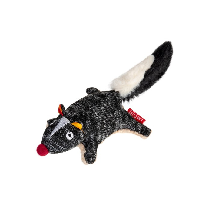 Іграшка для собак Скунс з пищалкою GiGwi Plush, текстиль, 9 см 75386 GIGwi
