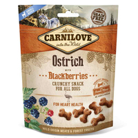 Лісаощі Carnilove Dog Crunchy Snack м'ясо страуса, ожина д/собак, 200g