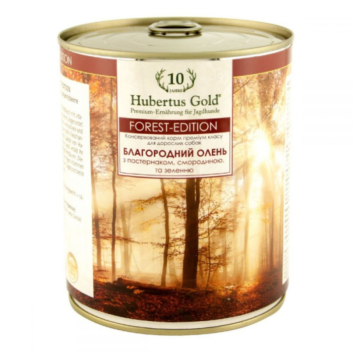 Hubertus Gold Forest Edition Благородний олень з пастернаком смородиною та зеленню