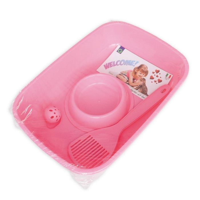 Комплект (м'ячик, лопатка, лоток) для кошенят - Welcome  - starter kit for kitten 80500