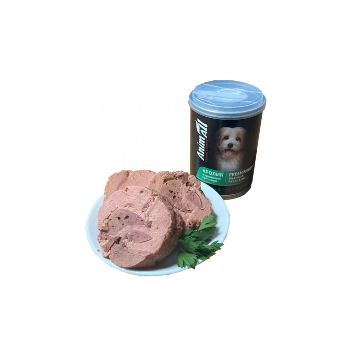 Animall вологий корм для собак з кроликом та печінкою кролика