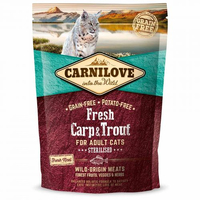 Carnilove CAT Fresh Carp & Trout для стерилізованих котів риба 0,4кг