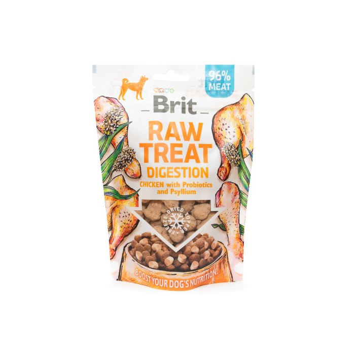 Ласощі для собак Brit Raw Treat freeze-dried Digestion для травлення, курка, 40 г 112131