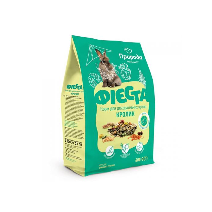 Корм Природа Фієста «Кролик» для кроликів,