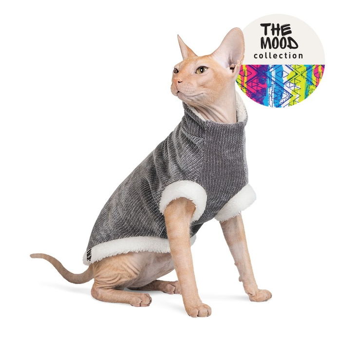 Светр для котів Pet Fashion «Tom» XS (сірий) 242146 Pet Feshion