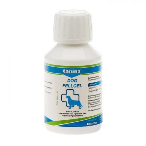 Вітаміни Canina Dog Fell Gel для собак з проблемами шерсті біотин + цинк