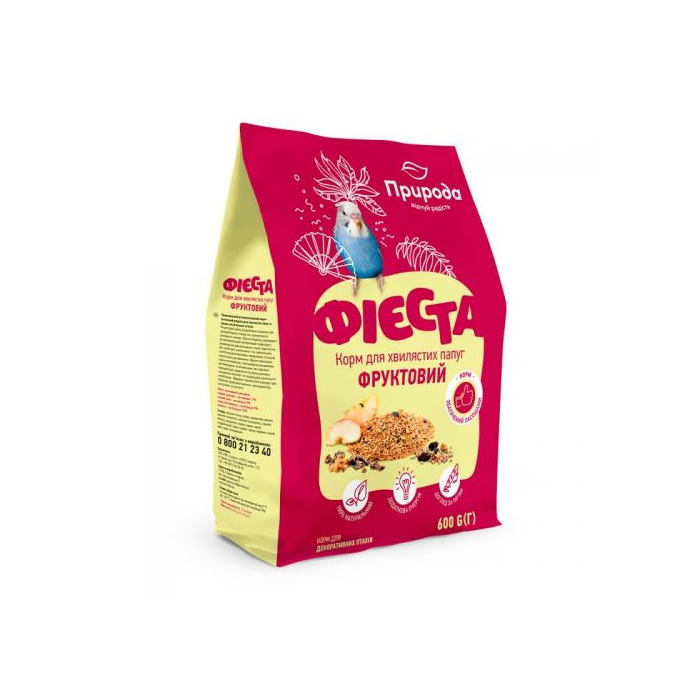 Природа Фієста Фруктовий для хвилястих папуг