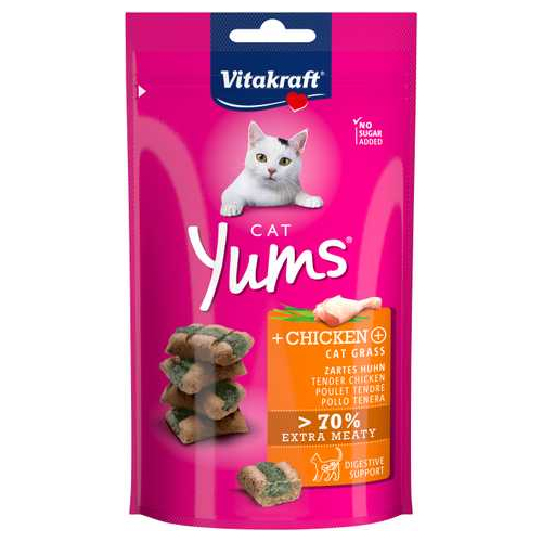 Лісаощі для котів Yums Курка та котяча м'ята,
