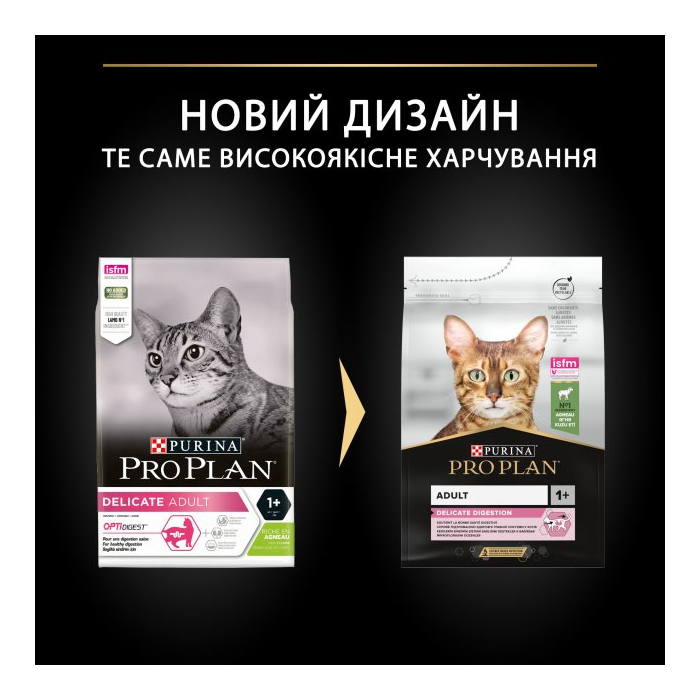 ProPlan Adult 1+ Delicate Digestion Lamb для котів з чутливим травленням з ягня