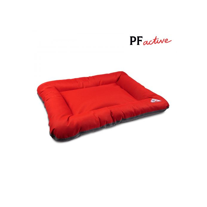 Лежак ASKOLD 4 (80*60*13) червоно-сірий