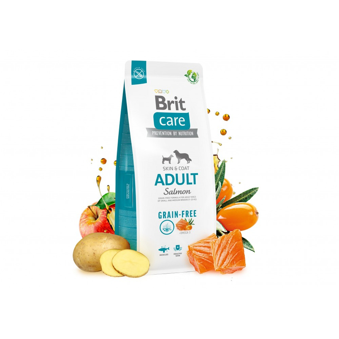 Сухий корм Brit Care DOG Grain-free Adult Salmon для собак малих і середніх порід з лососем