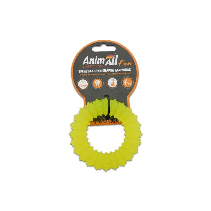 AnimAll Fun іграшка кільце з шипами жовте