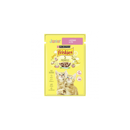 Friskies Junior для кошеня, шматочки з куркою, пауч 26х 2309101100