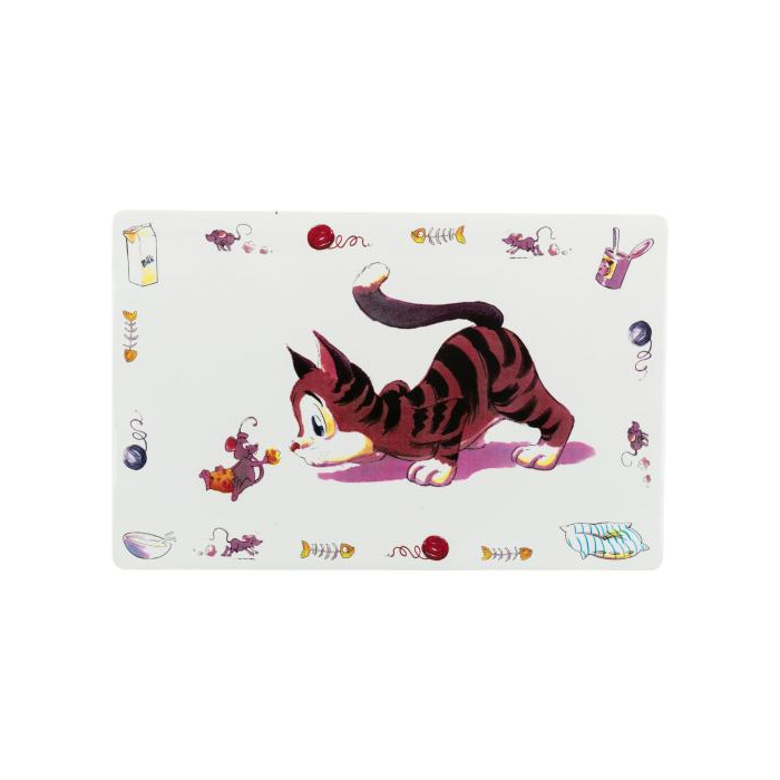 Килимок Trixie Comic Cat під миски