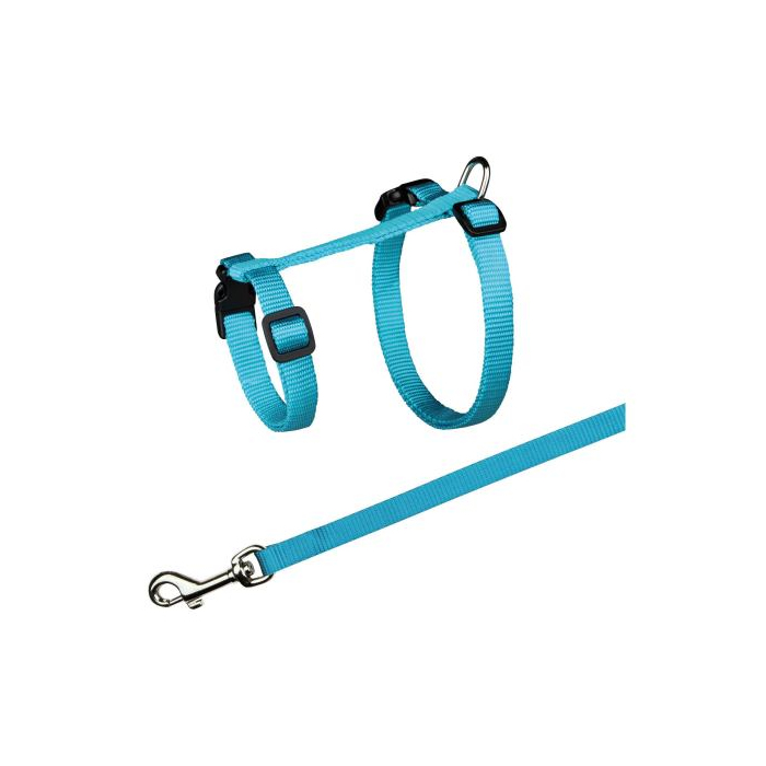 Шлейка з повідцем Trixie для котів нейлон 34–57см 13мм