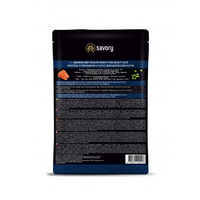 Savory CAT для дорослих котів лосось з горошком у соусі пауч