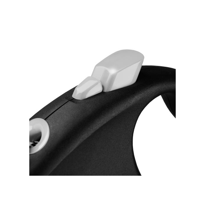 Рулетка Flexi Black Design чорна для собак трос розмір XS 3м