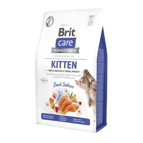 Сухий корм Brit Care CAT by Nutrition Kitten Gentle Digestion Strong Immunity для кошенят з лососем