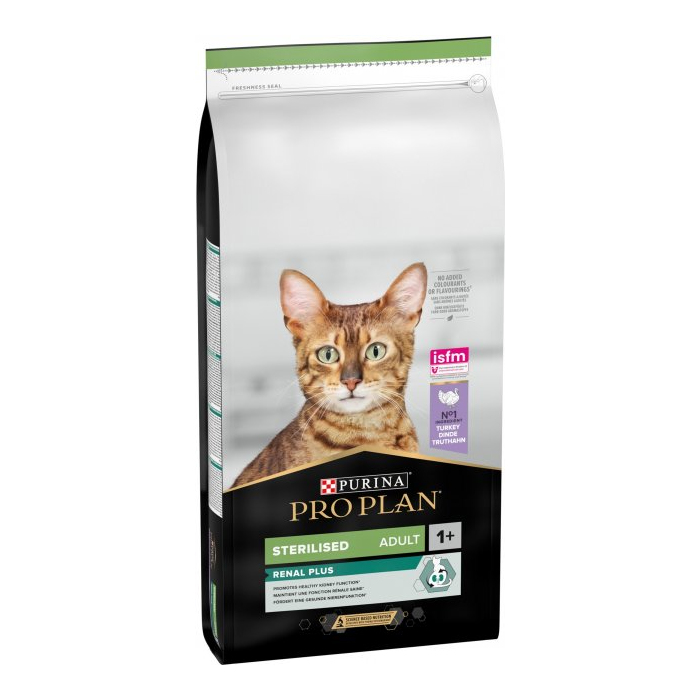 ProPlan Sterilised Adult 1+ Renal Plus Turkey для стерелізованих котів з індичкою 0,4кг