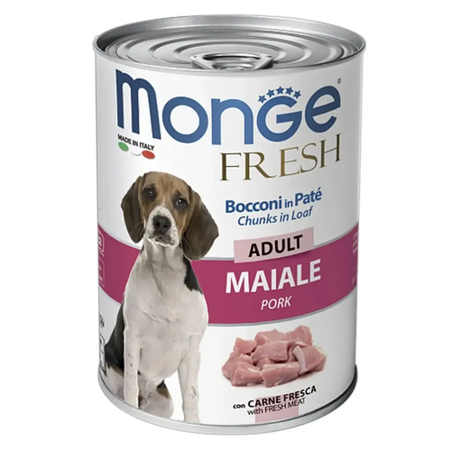 Monge DOG Can FRESH Adult Pork вологий корм для собак з свинини