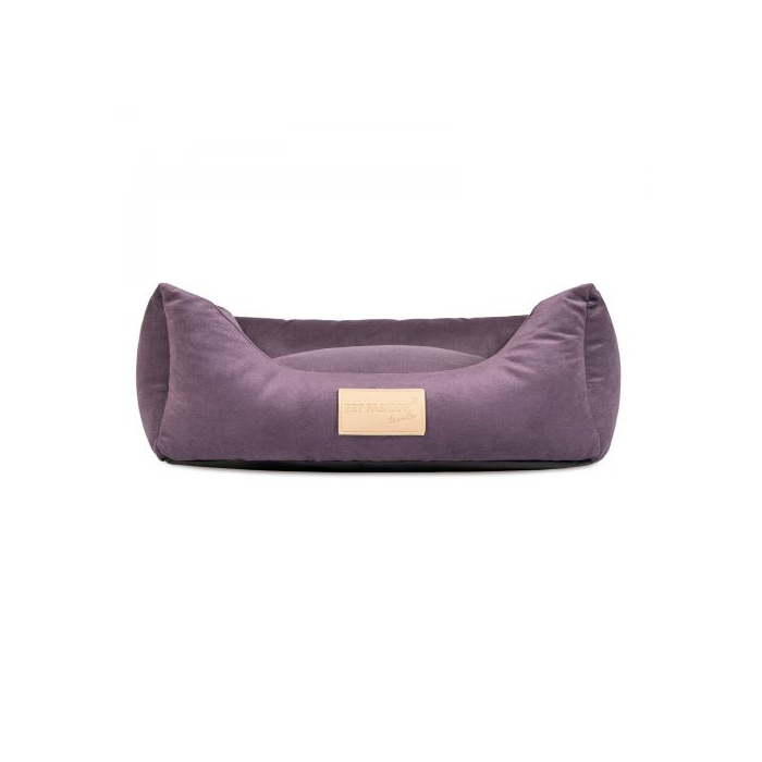 Лежак Pet Fashion Molly фіолетовий для собак та котів 52х40х17см
