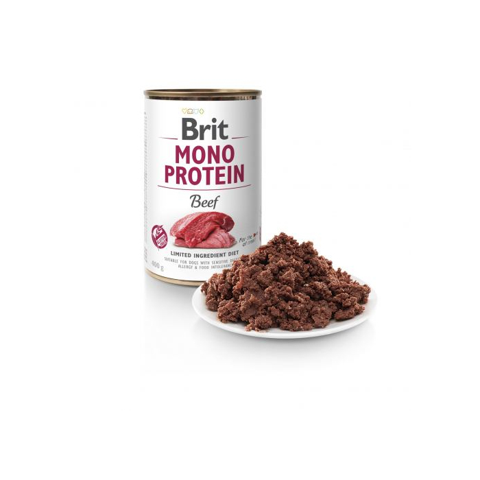 Brit Mono Protein Beef для собак з яловичиною консерва