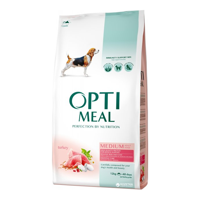 Сухий корм для дорослих собак середніх порід Optimeal (індичка)
