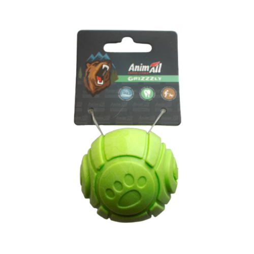 AnimAll GrizZzly іграшка для собак, м'ячик з ароматом зеленого яблука, green, 6см