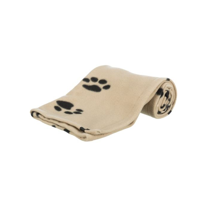 Килимок Trixie Beany бежевий для собак флісовий з лапками 100х70см