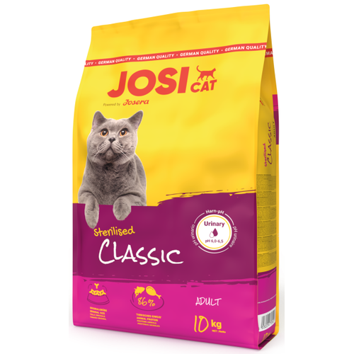 JosiCat Sterilised Classic для дорослих стерилізованих котів 10 кг
