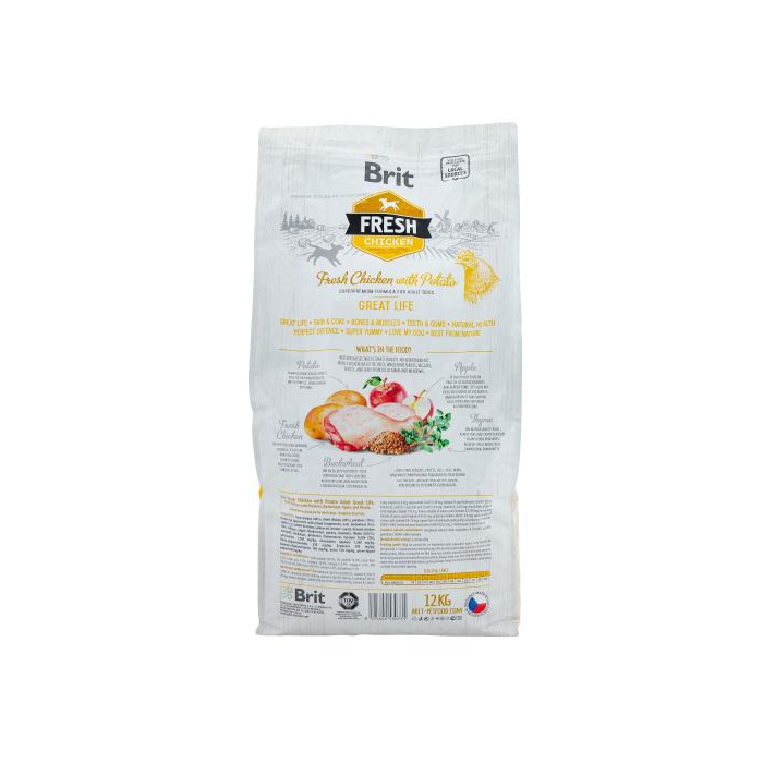 Brit Fresh Chicken and Potato Adult для дорослих собак усіх порід, з куркою та картоплею