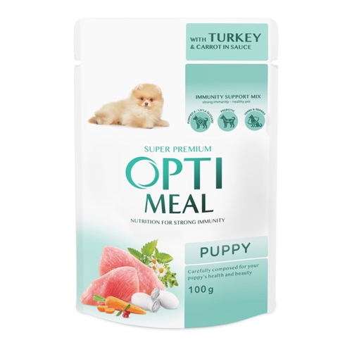 Optimeal Puppy Turkey & Carrot sauce для цуценят з індичкою та морквою у соусі