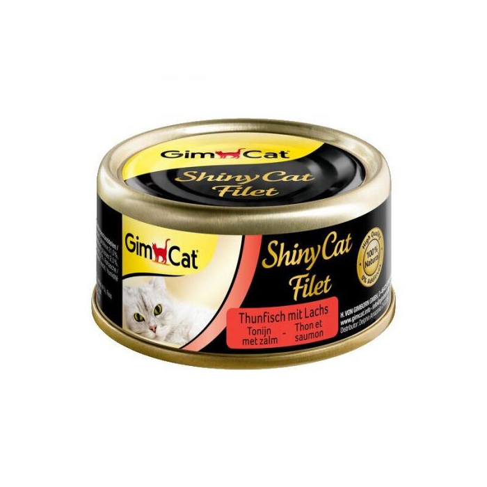 Вологий Корм Shiny Cat Filet k 70g тунець і лосось
