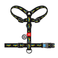 Шлея для собак анатомічна H-образна з QR-паспортом, матеріал нейлон, малюнок Дім, пластиковий фастекс, розмір S, Ш 15 мм, А 30-40, В 30-50 320-0230 Collar