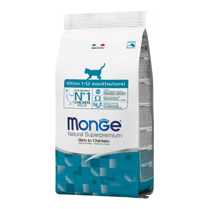 Мonge CAT Monoprotein Kitten Trota - cухий корм для кошенят з картоплею,кукурудзою,рисом та форелью