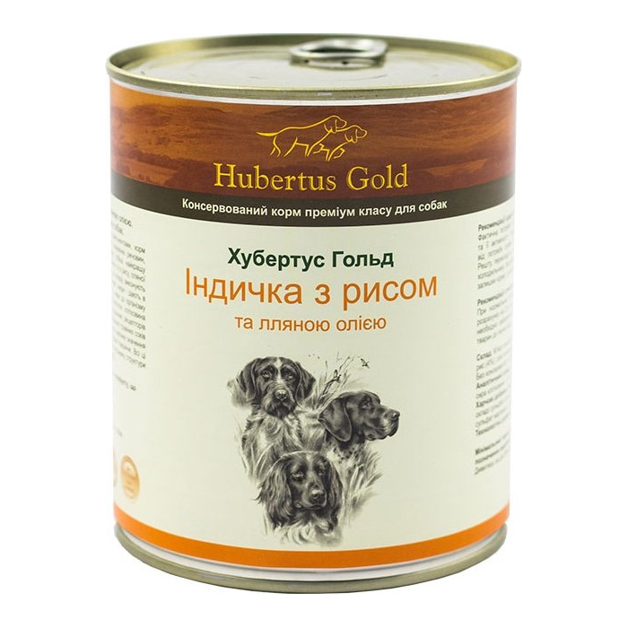 Hubertus Gold Індичка з рисом та лляною олією