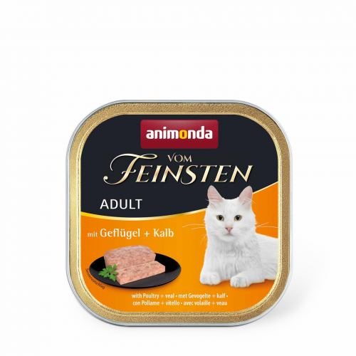 Animonda Vom Feinsten Adult with Poultry Veal консерва для котів з птицею і телятиною