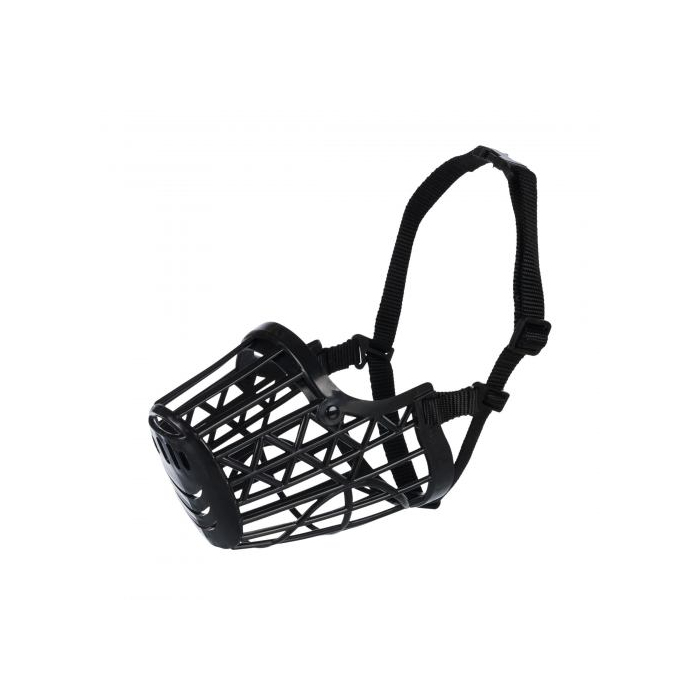 Намордник Trixie для собак чорний пластиковий М 22см