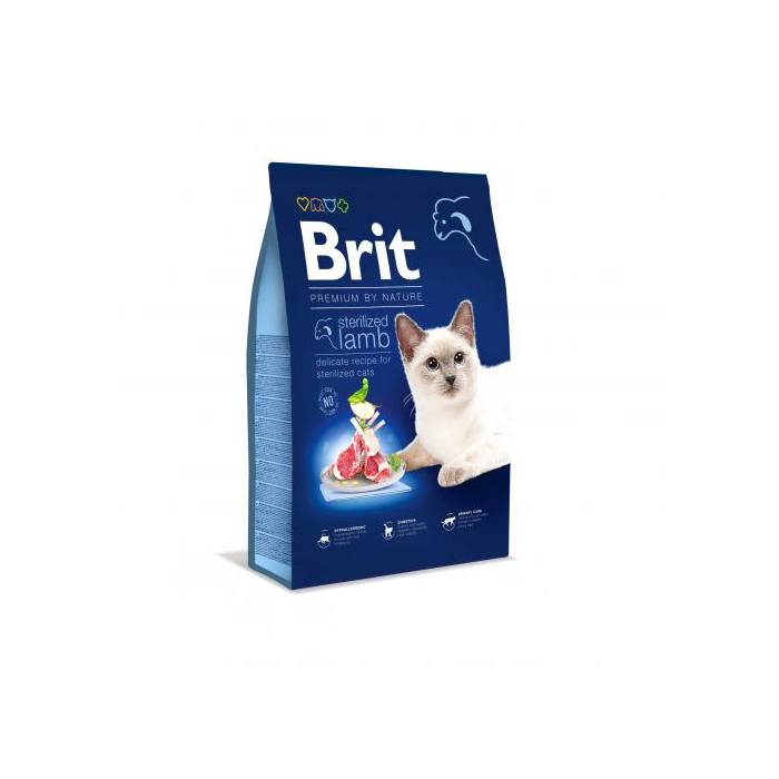 Brit Premium CAT by Nature Sterilized Lamb для стерилізованих котів з ягням