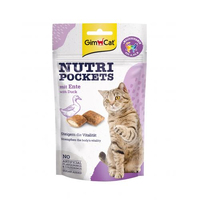 GimCat Nutri Pockets ласощі для котів качка та мультивітамін