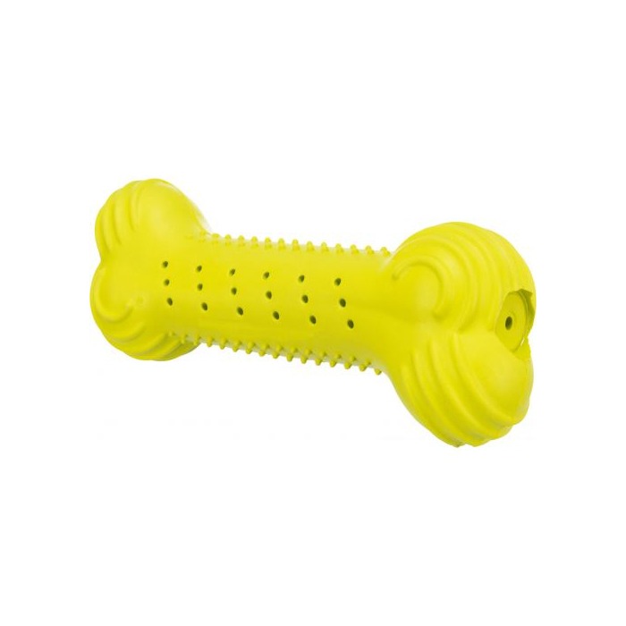 Іграшка Тріксі для собак Кістка шурхотлива, гума 18см