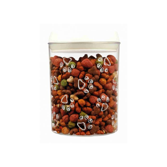 Банка Trixie для корму пластикова прозора біла